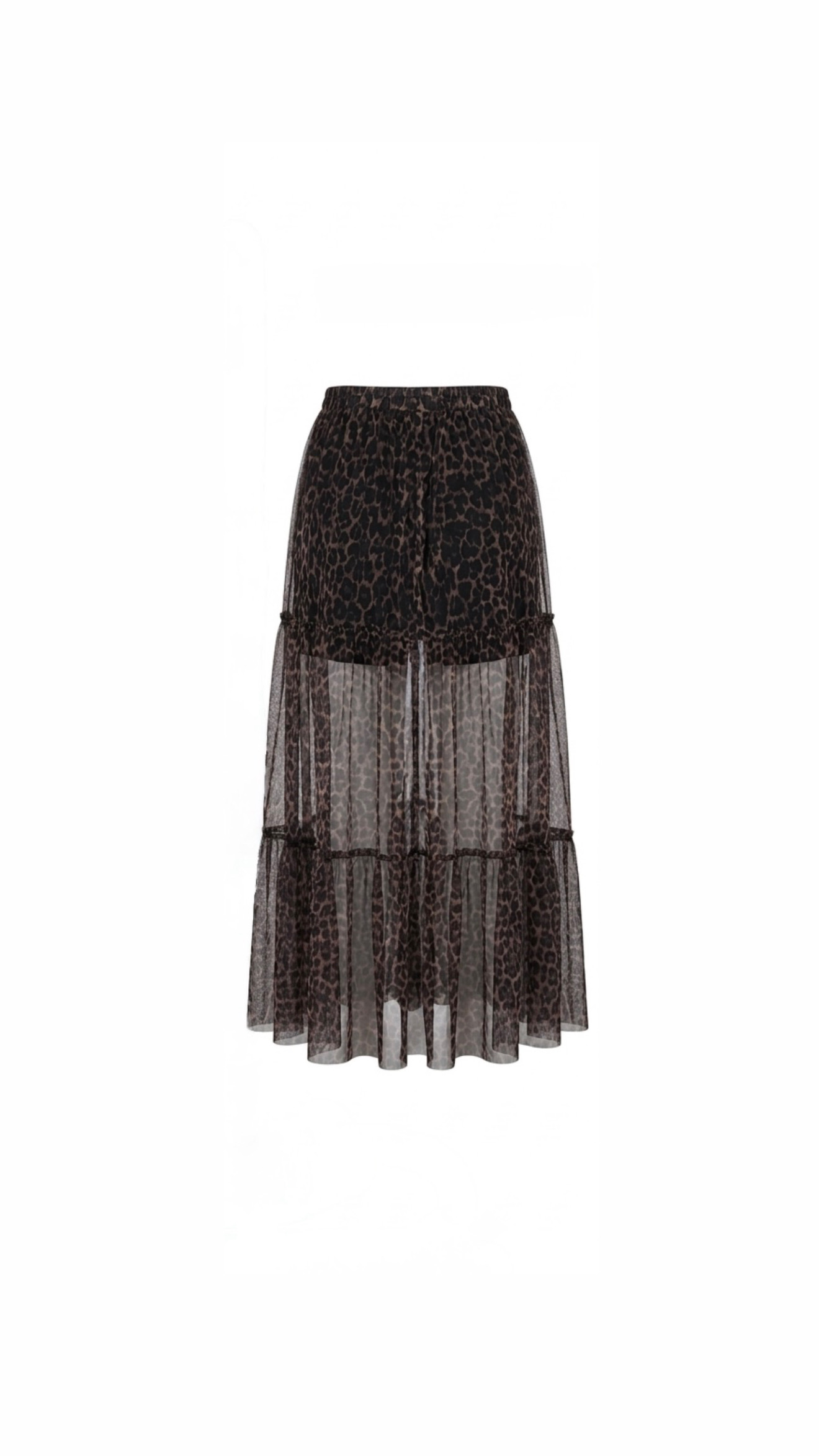 Leopard mesh skirt thumbnail 2