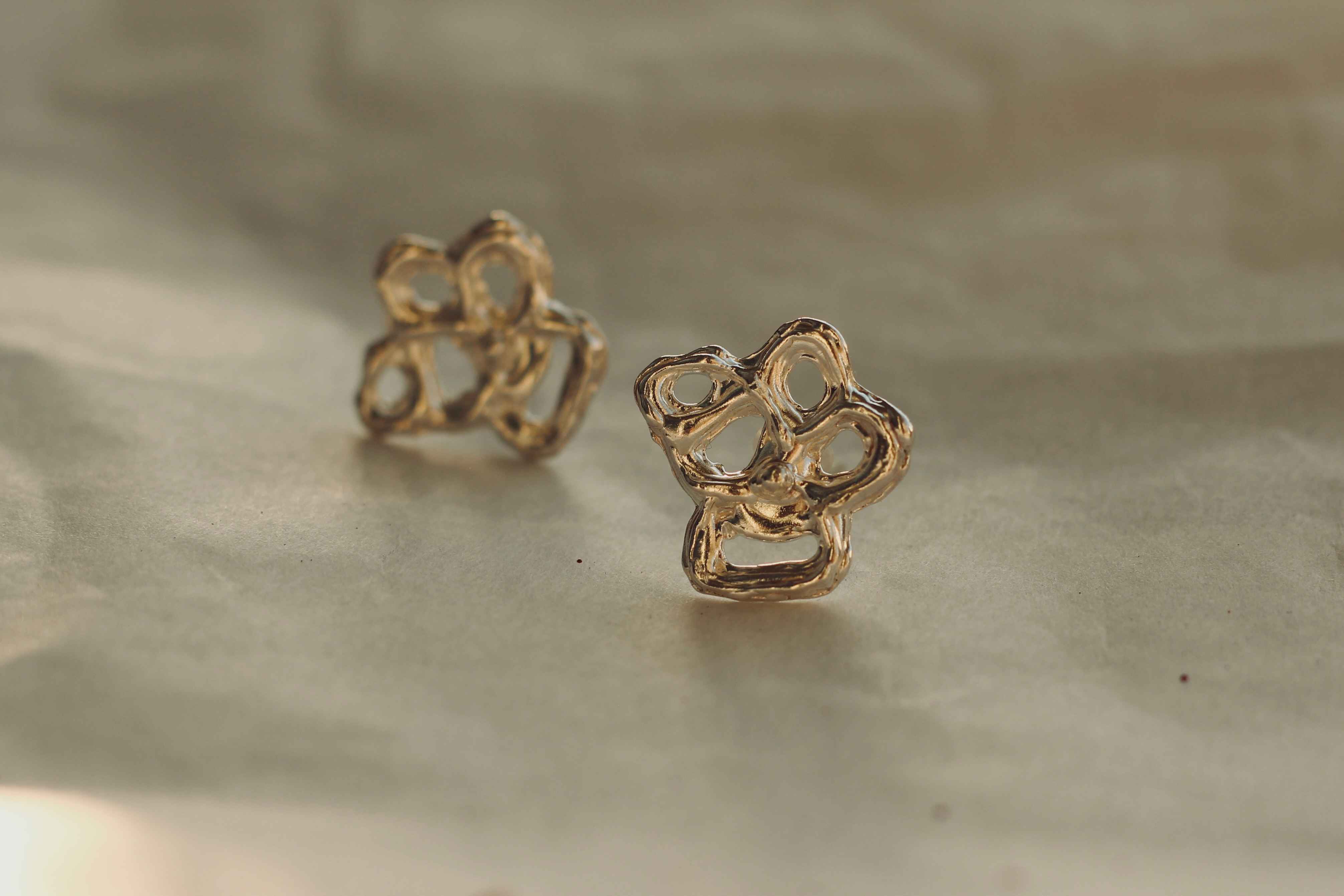 Silver drop earrings