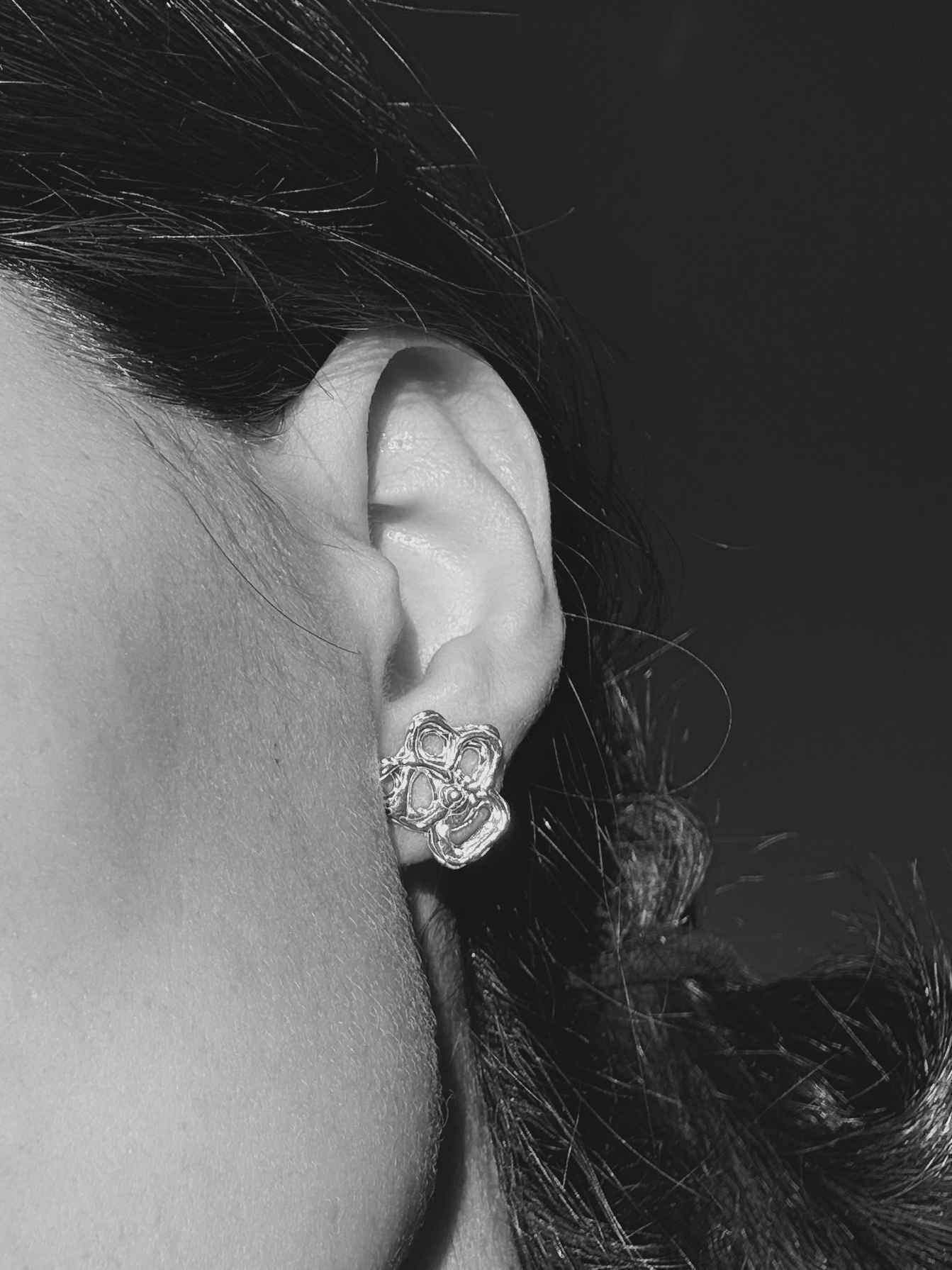 Silver drop earrings thumbnail 2