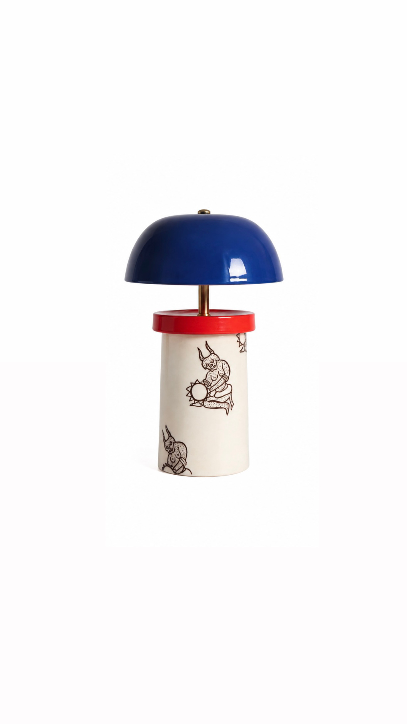 Lampshade, demon and sun