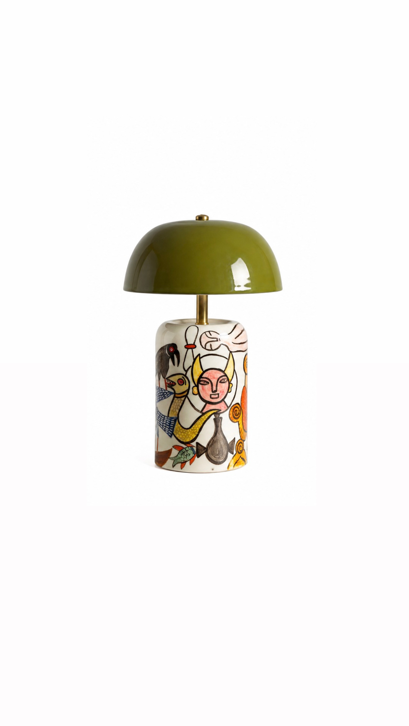 Lampshade, demon and fish