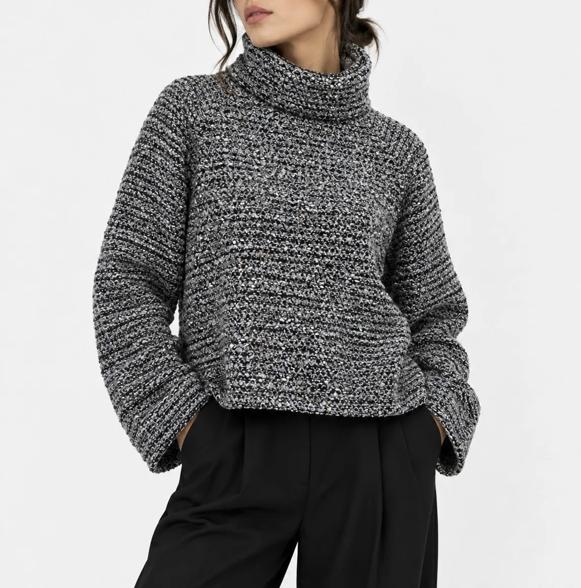 Plain knit ski collar thumbnail 2