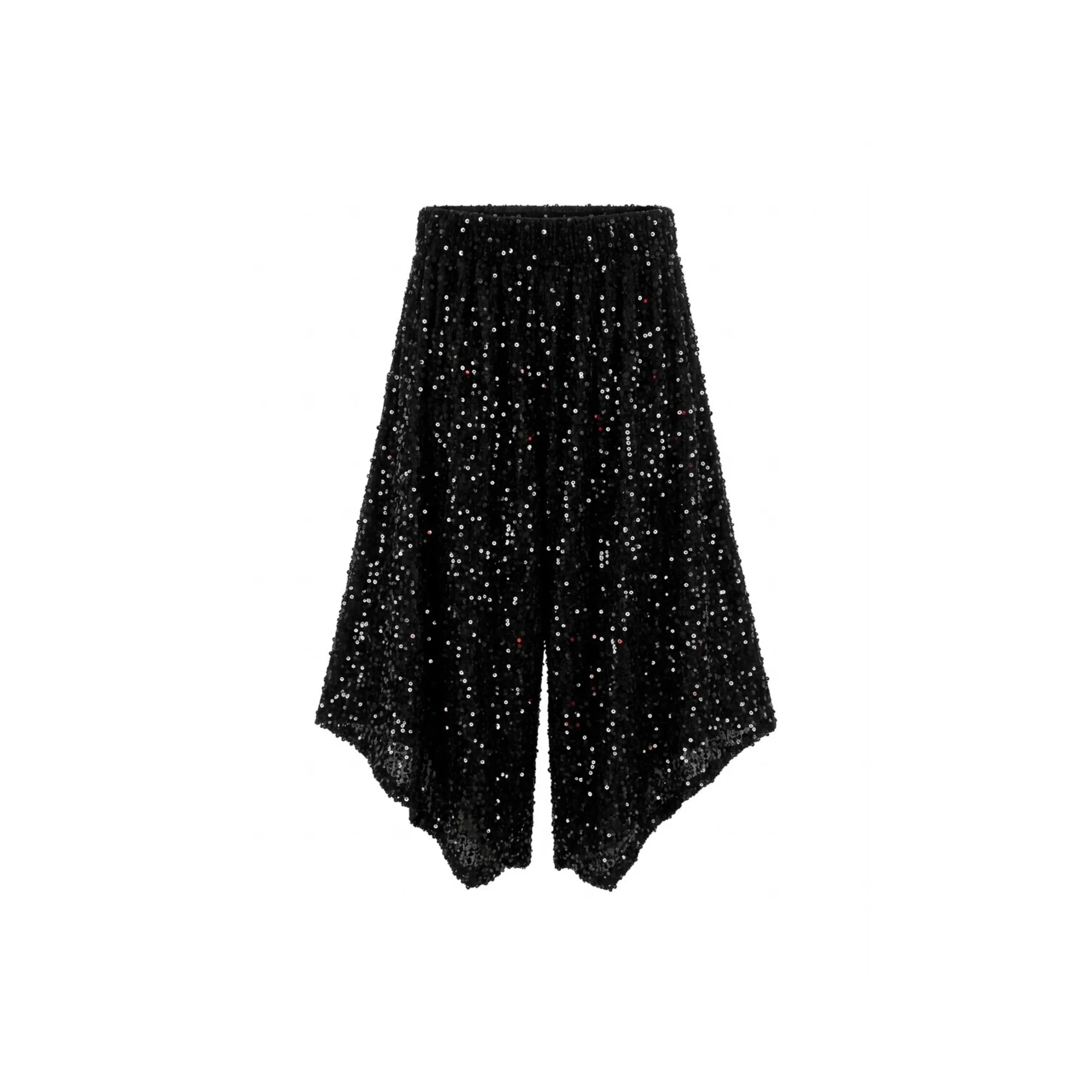 Velvet puff‑stitched pants thumbnail 2