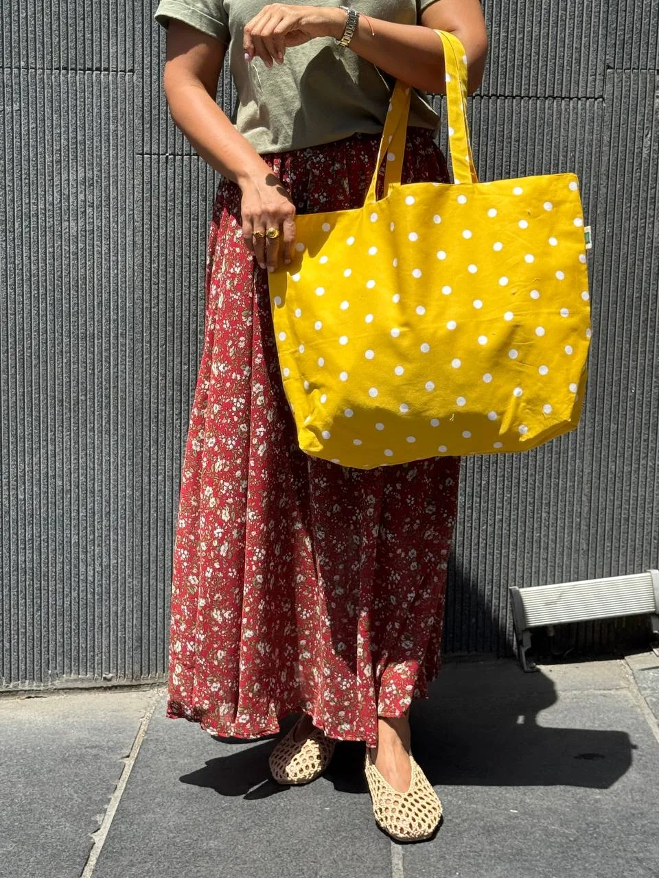 Polka dot tote bag thumbnail 11