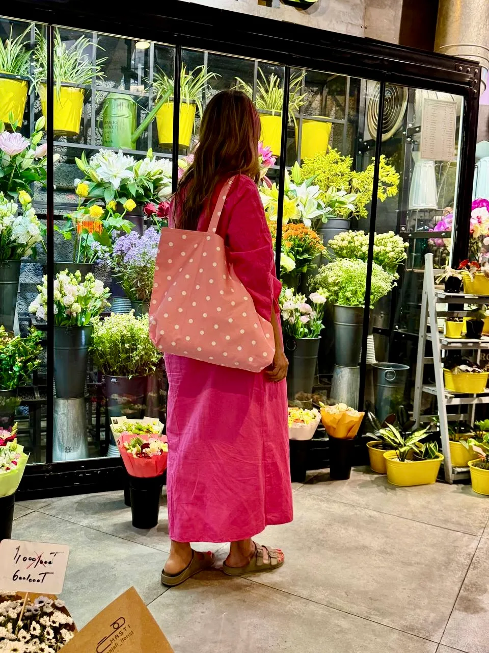 Polka dot tote bag thumbnail 10
