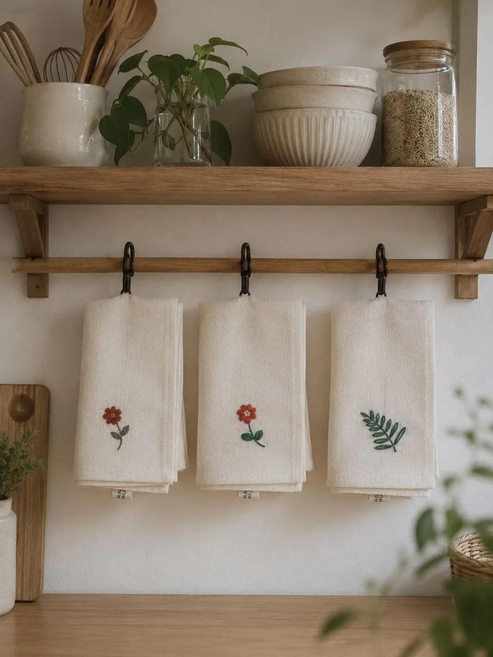 Embroidered towel