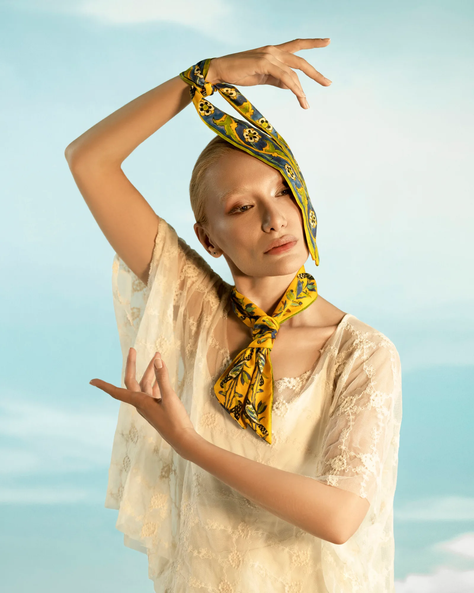 Zagh's ribbon scarf thumbnail 2