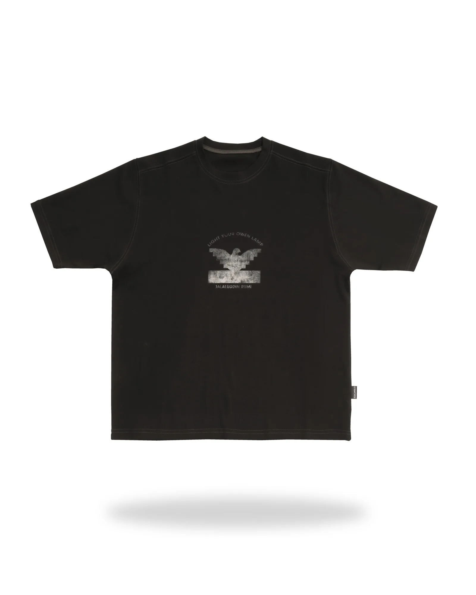 Double-sided black peace t-shirt (PEACE TSHIRT) thumbnail 1