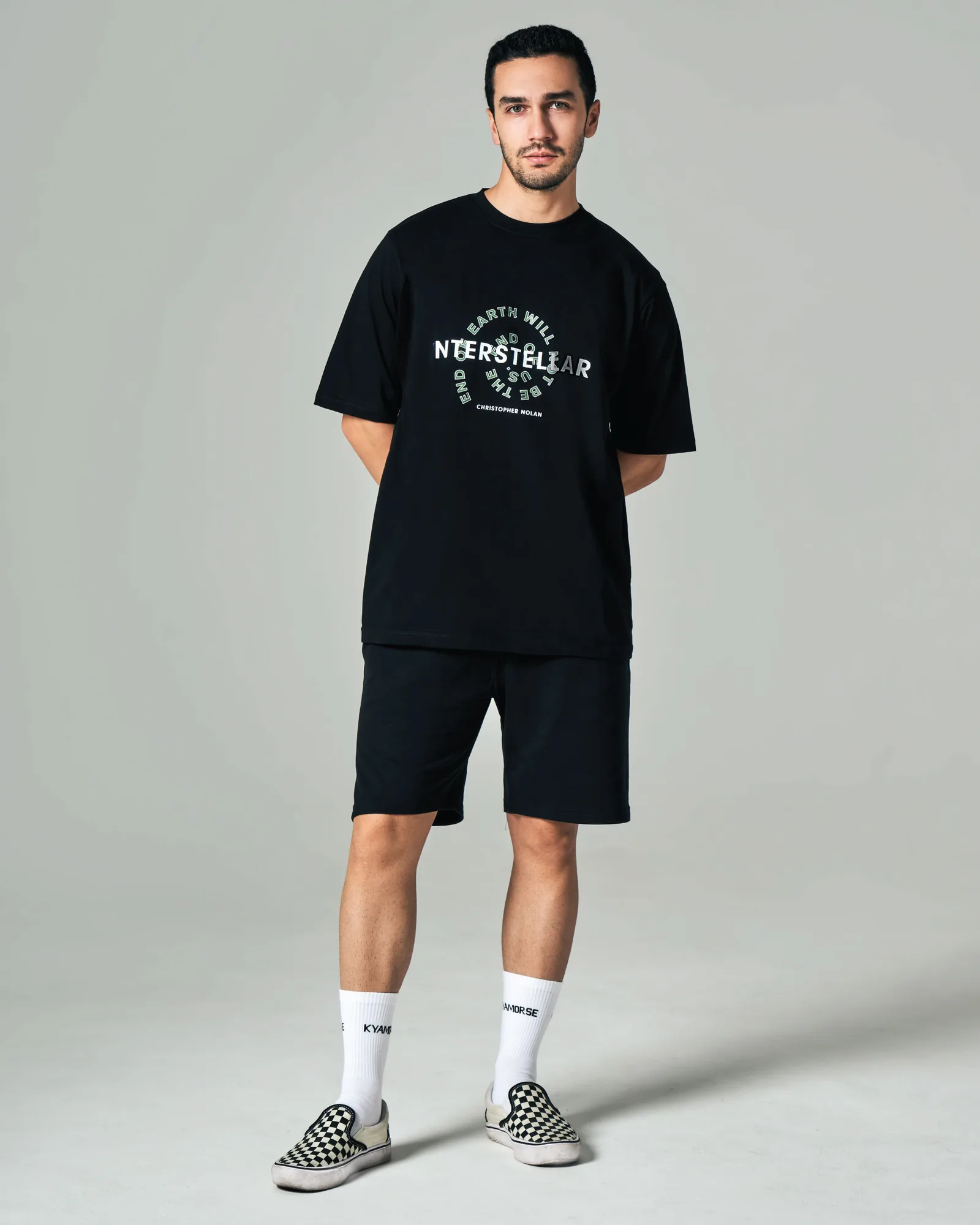 Black INTERSTELLAR T-shirt thumbnail 1