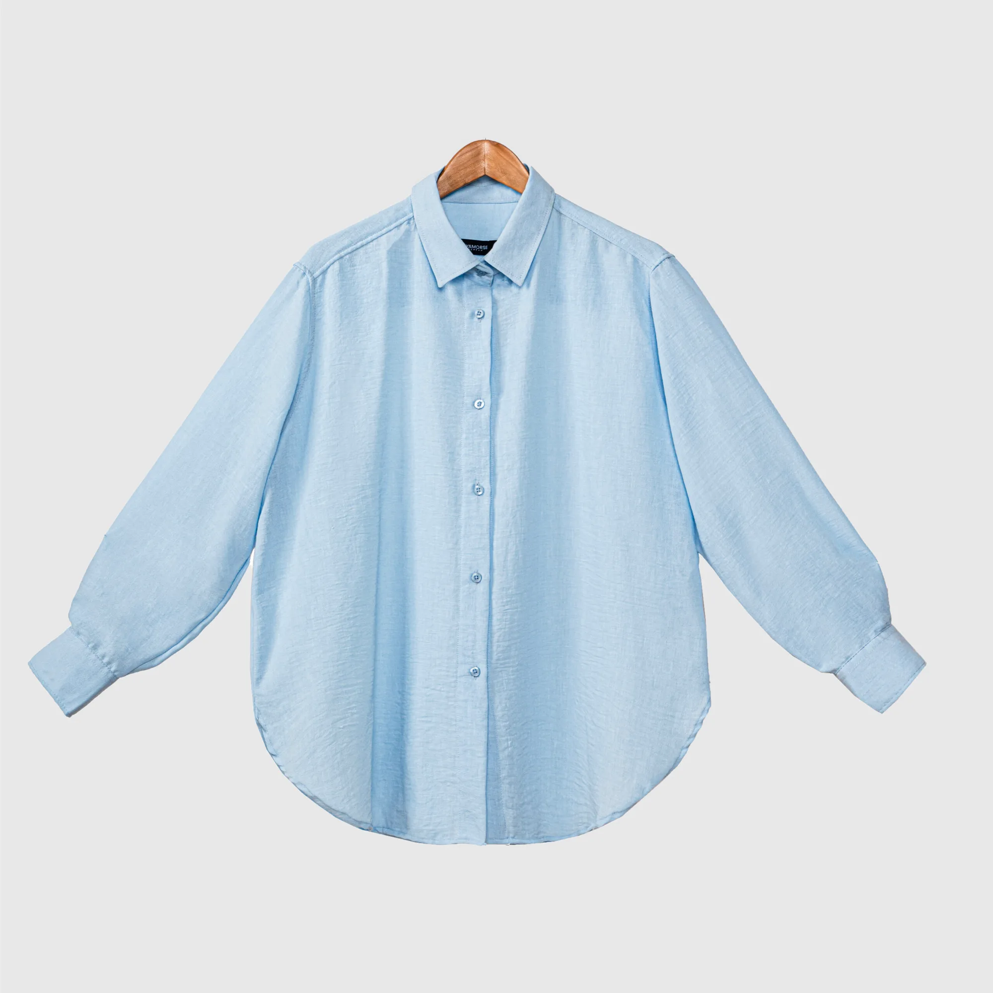 Blue Kaylee Linen Shirt thumbnail 2