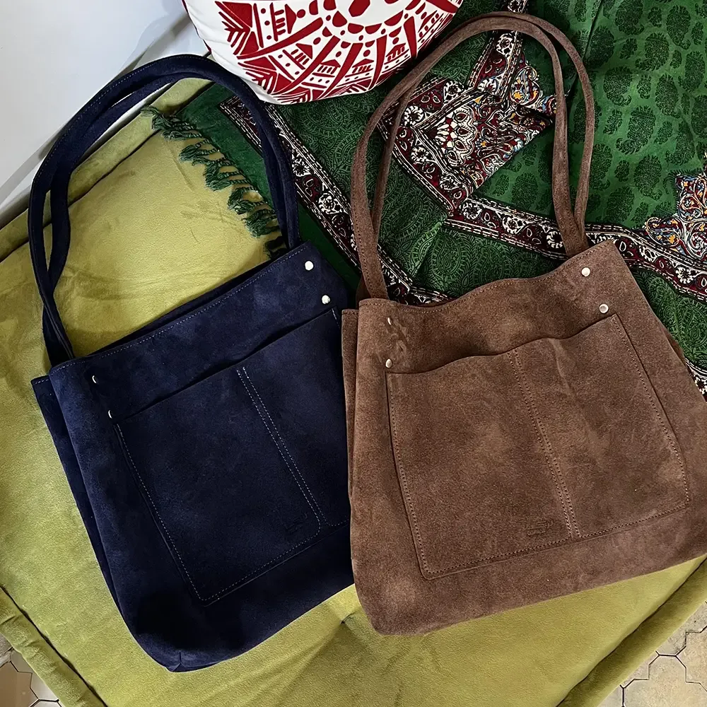 Women's natural leather handbag, Nazar model thumbnail 6