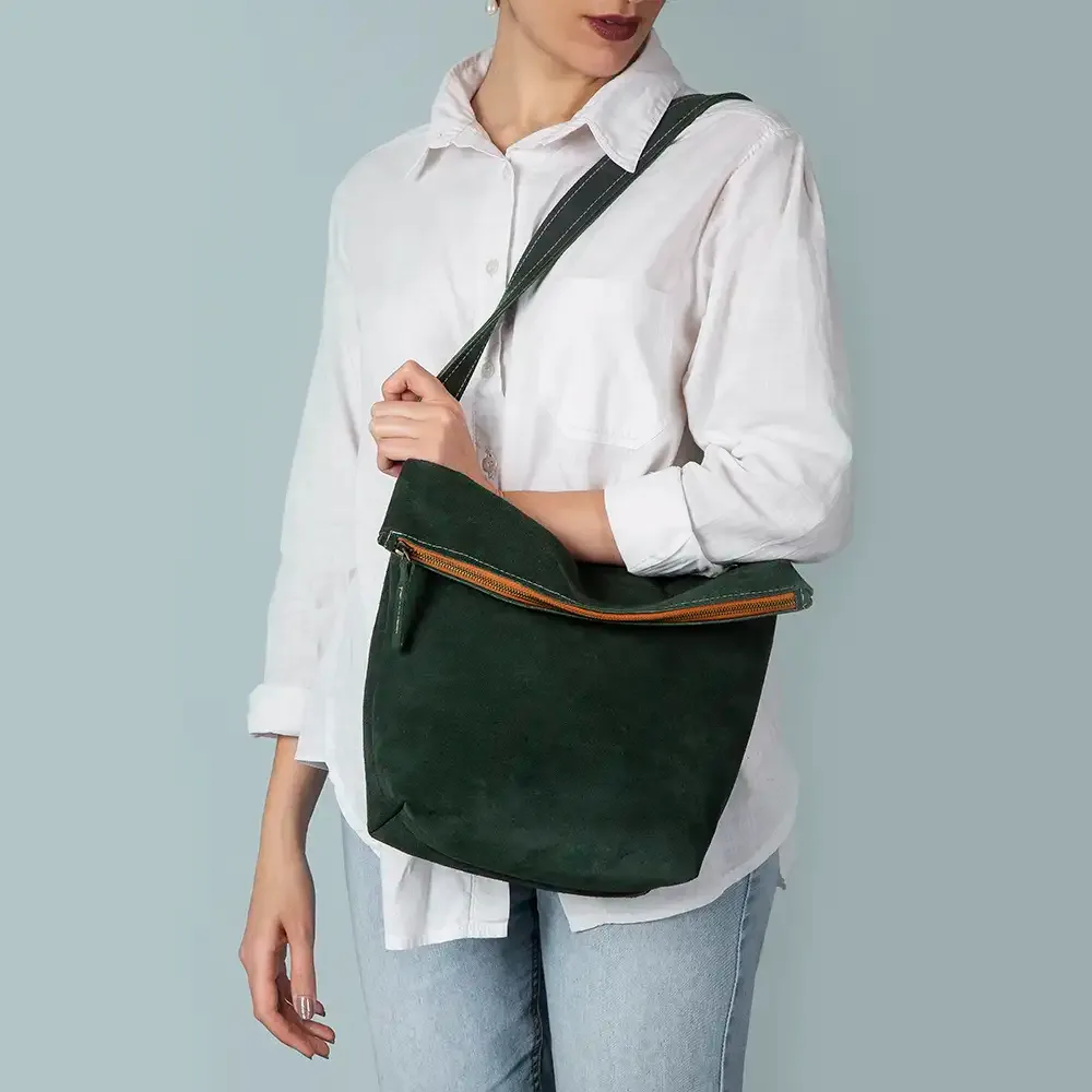 Kajal model natural leather shoulder bag thumbnail 3