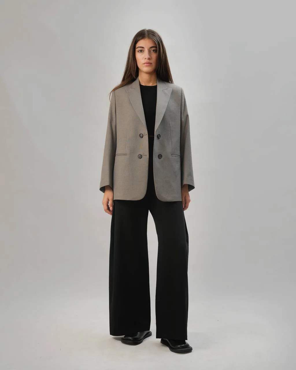 Khaki blazer jacket thumbnail 3