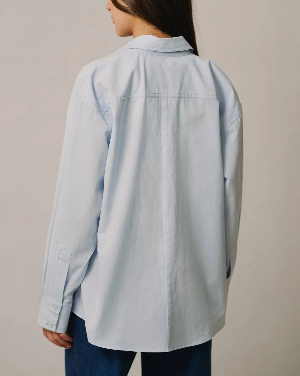Basic blue shirt thumbnail 3