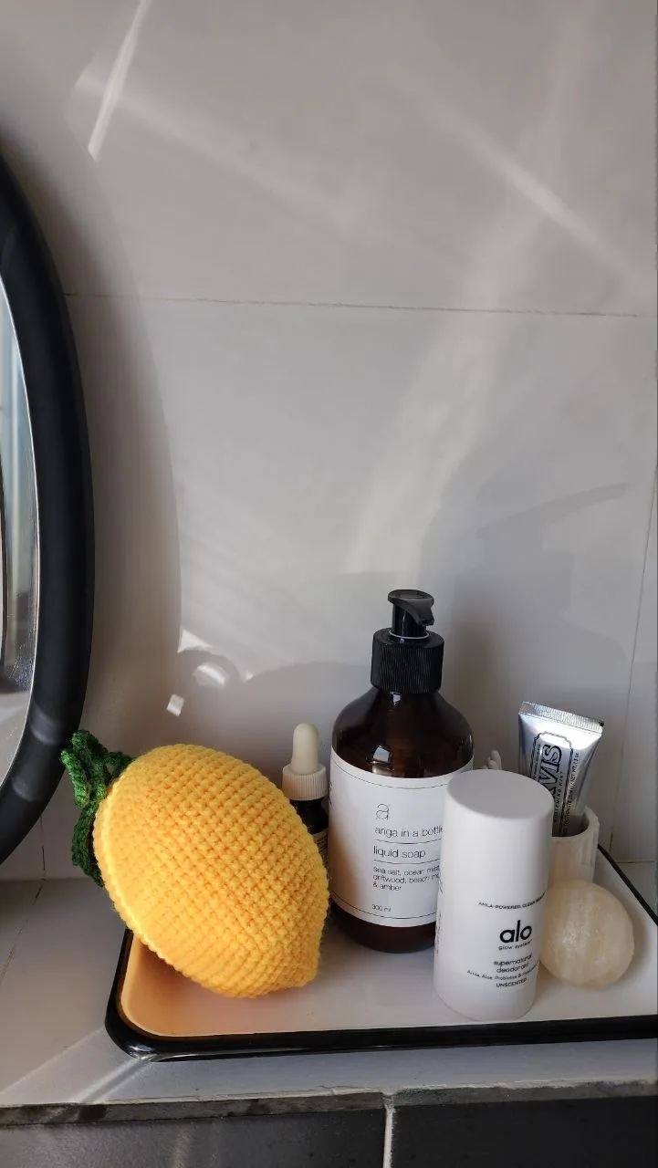 Lemon bath loofah thumbnail 2