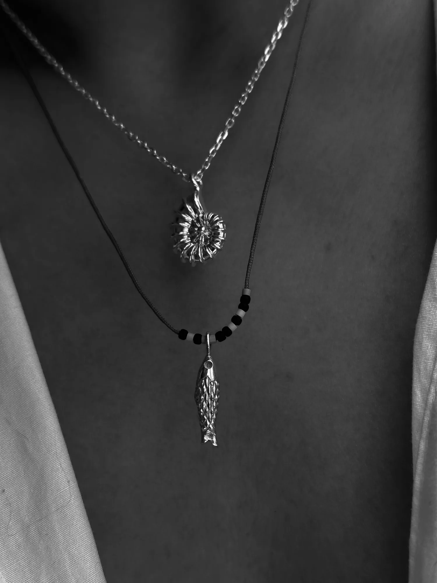 Snail necklace
